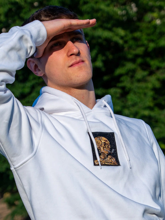 Haft głowy szkieleta z palącym się papierosem - Vincent van Gogh