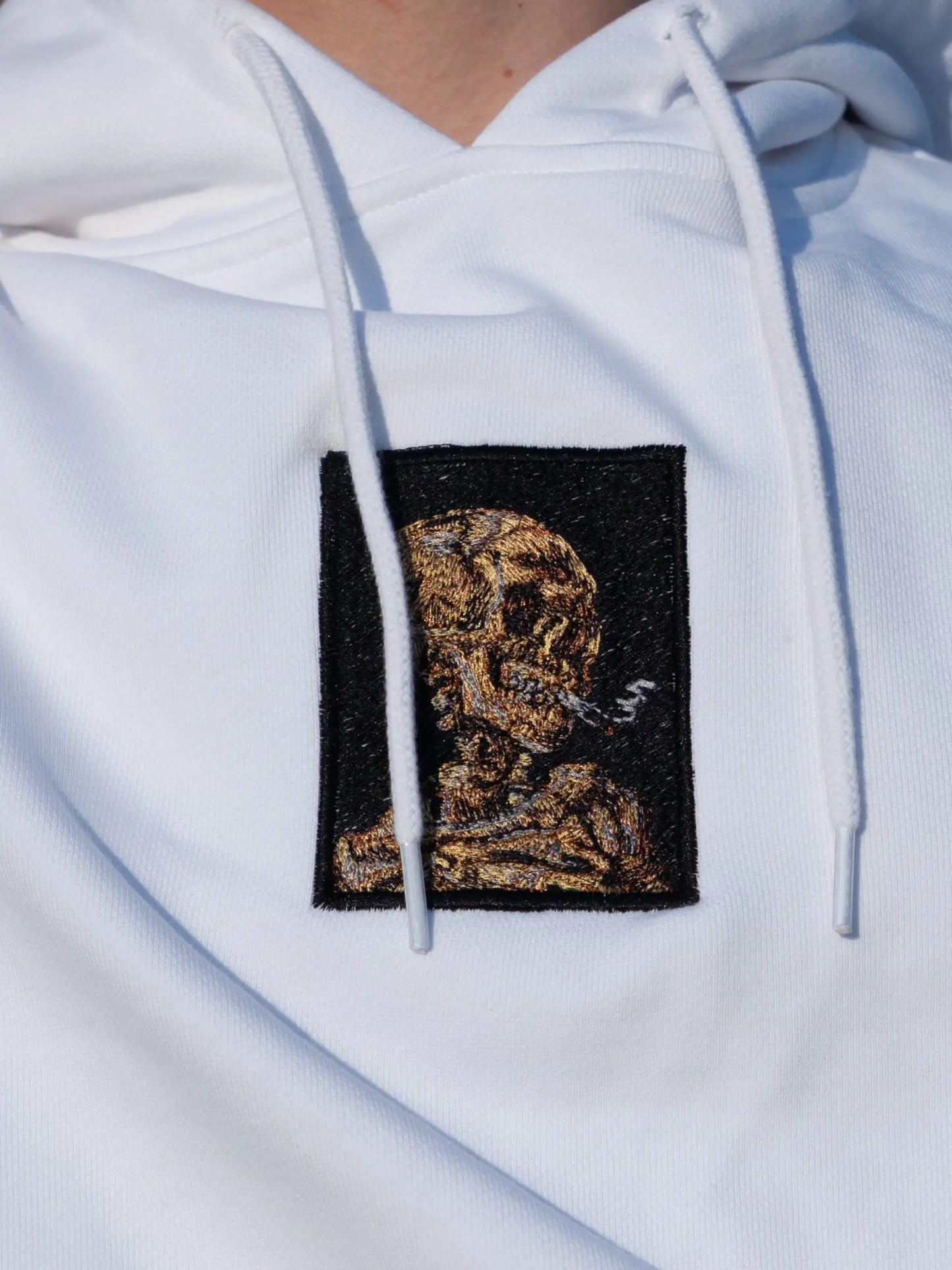 Haft głowy szkieleta z palącym się papierosem - Vincent van Gogh