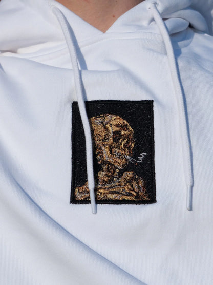 Haft głowy szkieleta z palącym się papierosem - Vincent van Gogh