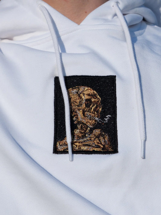 Haft głowy szkieleta z palącym się papierosem - Vincent van Gogh