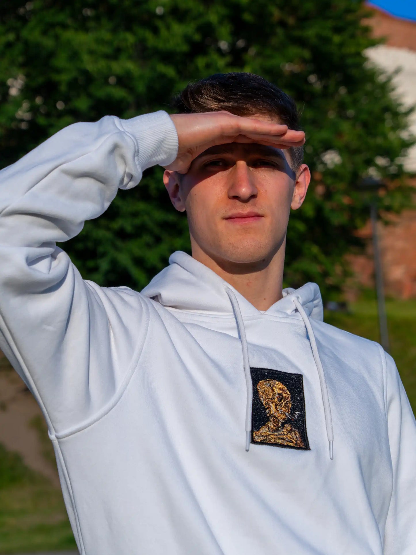 Haft głowy szkieleta z palącym się papierosem - Vincent van Gogh