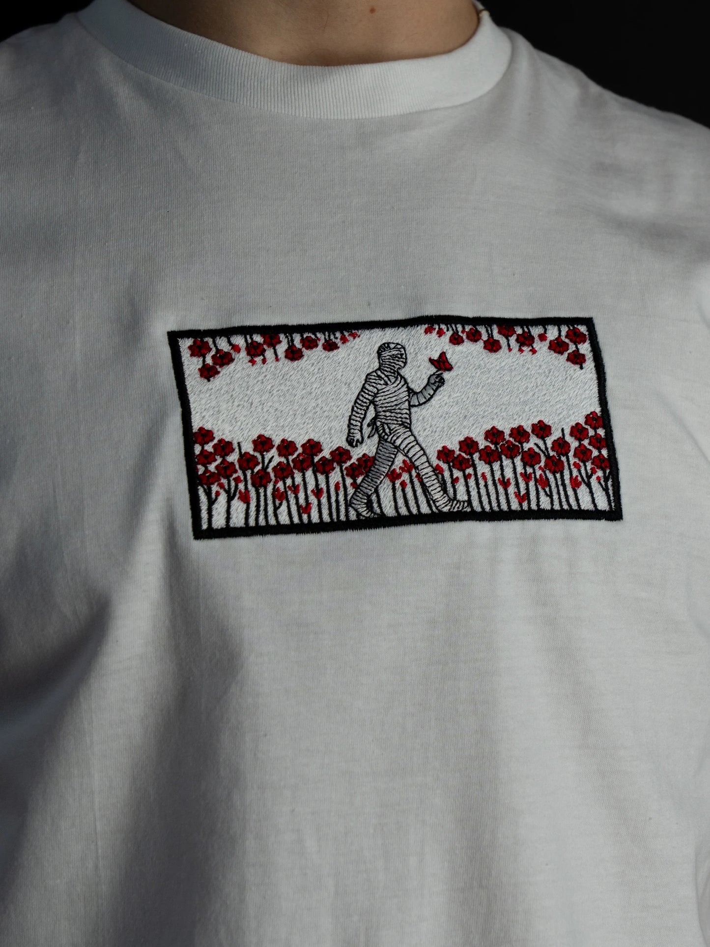 "Mummy — The Last Journey" | Premium Embroidery