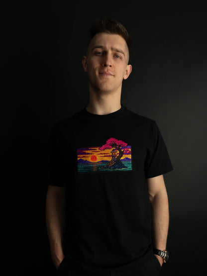 "Tree — The Unmoved Witness" | Premium Embroidery