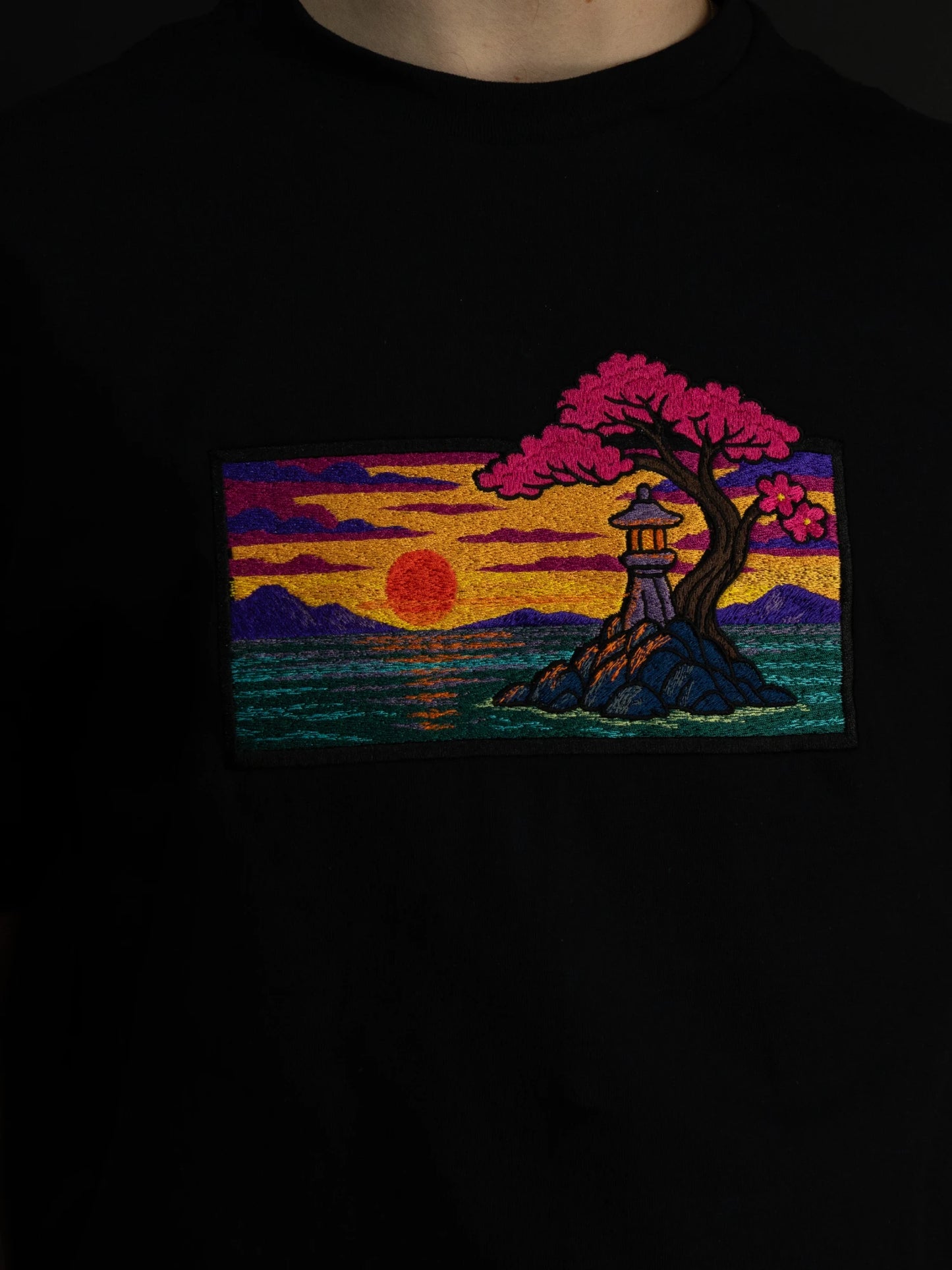 "Tree — The Unmoved Witness" | Premium Embroidery