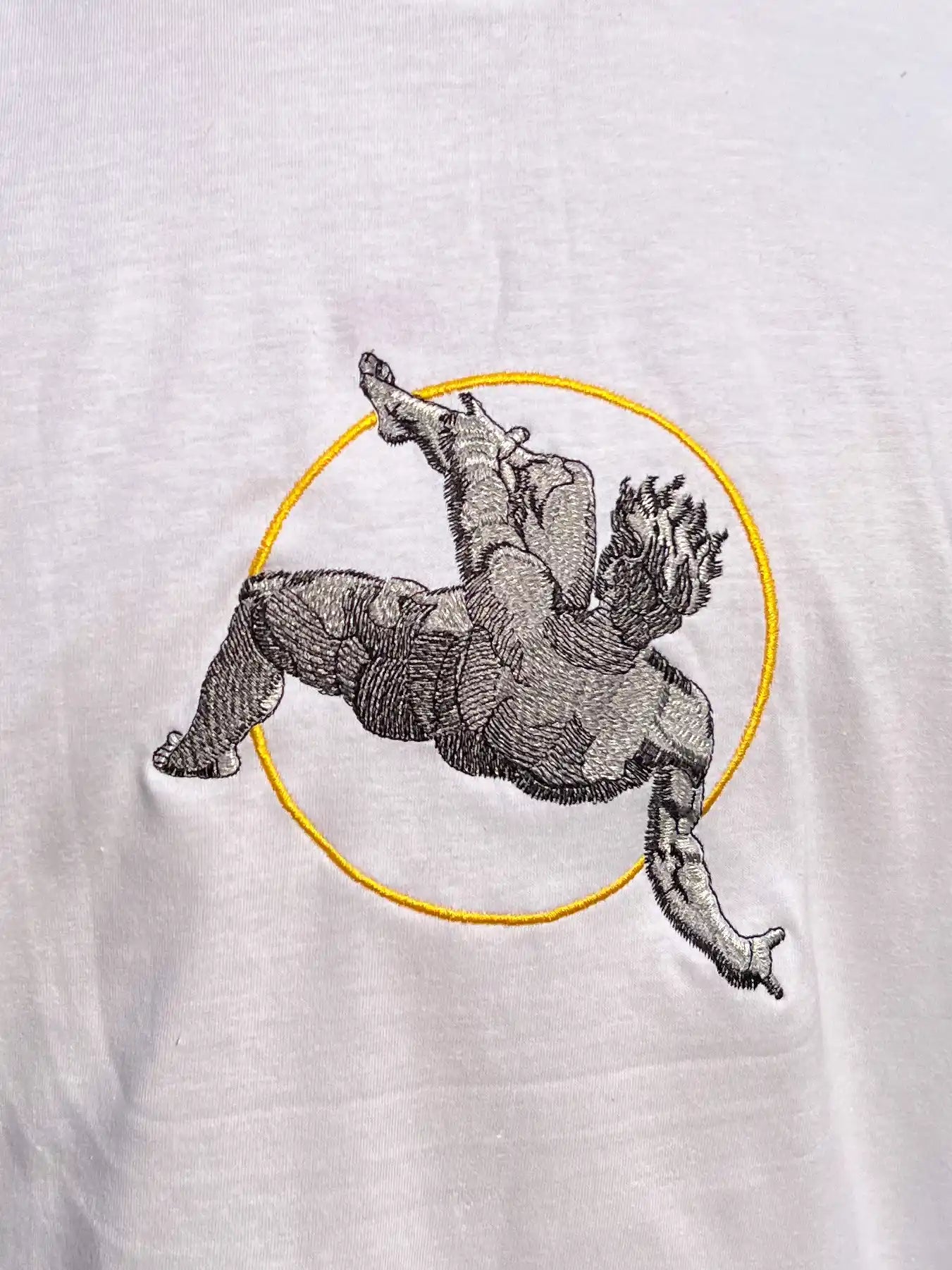 Haft przedstawiający "Upadek Ikara" - Zbyt Blisko Słońca