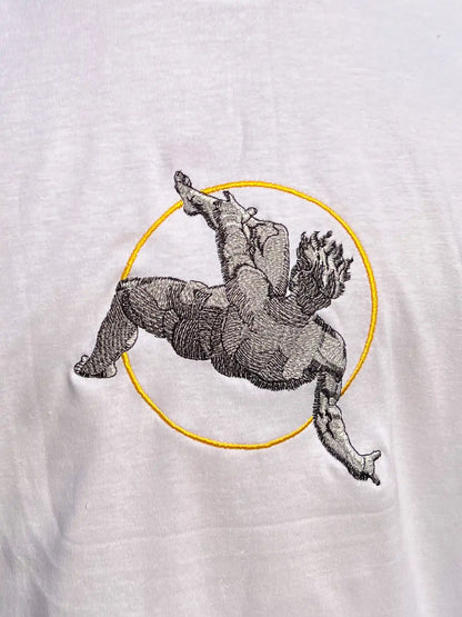 Haft przedstawiający "Upadek Ikara" - Zbyt Blisko Słońca