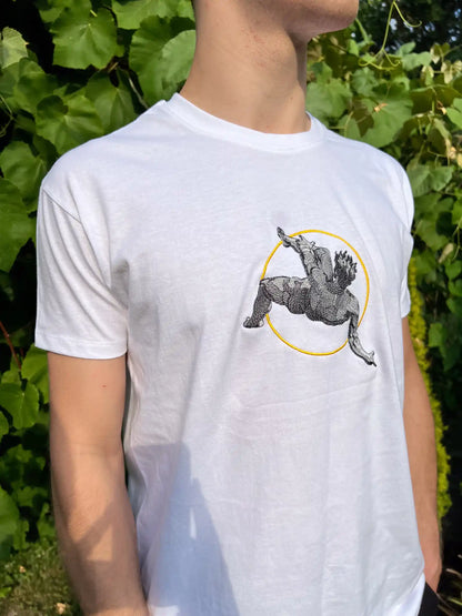 Haft przedstawiający "Upadek Ikara" - Zbyt Blisko Słońca