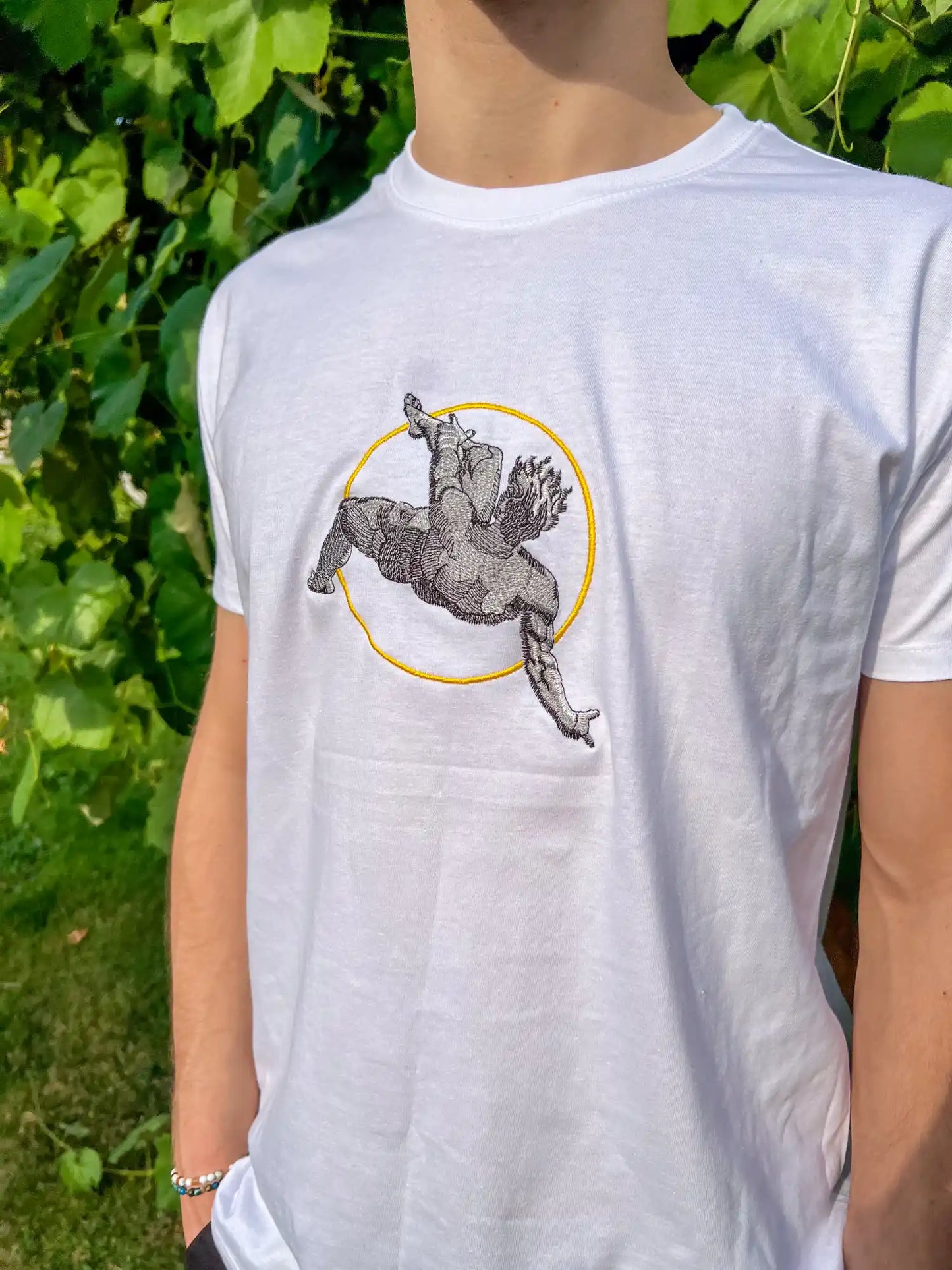 Haft przedstawiający "Upadek Ikara" - Zbyt Blisko Słońca